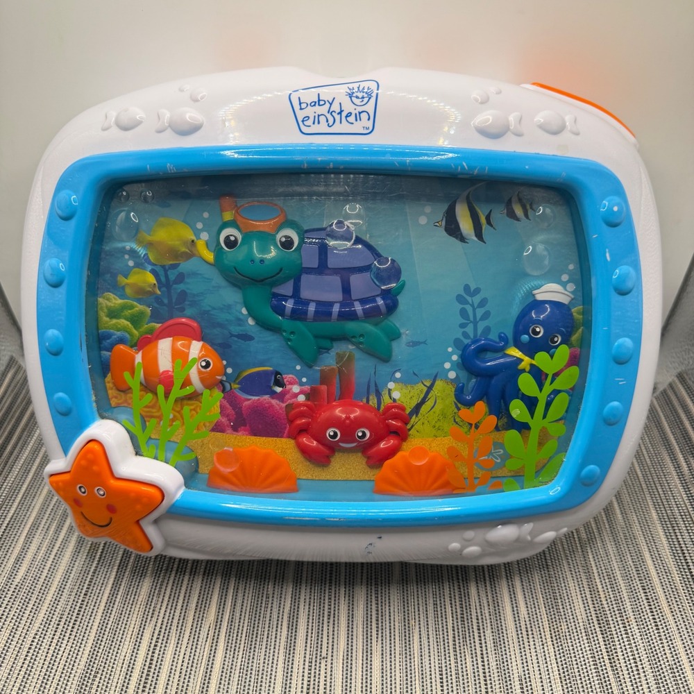 Baby Einstein Sea Dreams Soother Musical Crib Toy Aquarium Light Sound 90609